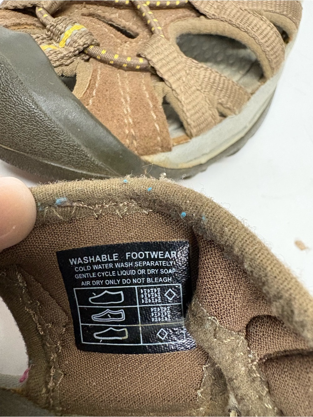 KEEN Womens Whisper Brown Outdoor Sport Sandals Rubber Toe Bungee Lace 7.5 - Picture 9 of 12
